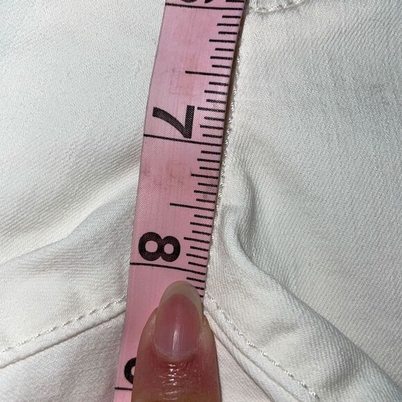 Ann Taylor Womens Low Rise‎ Curvy Fit Skinny Ankle Jeans White Size 6 - Picture 10 of 11